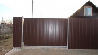 Забор из профнастила в г.Кубринске