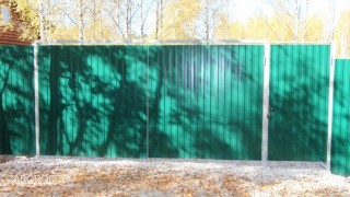 Забор из профнастила