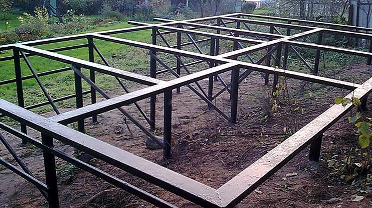 Фото фундаментов на сваях