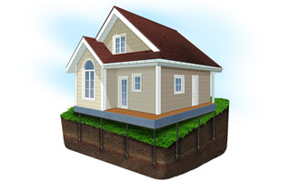 Фундамент на винтовых сваях